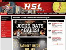 Tablet Screenshot of hotlantasoftball.org